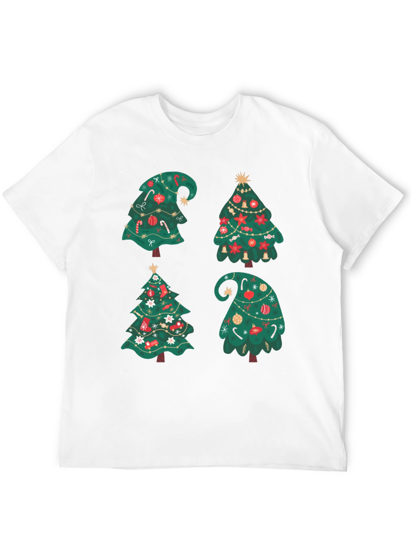 Festive Christmas Tree Graphic Tee - Holiday Cheer!