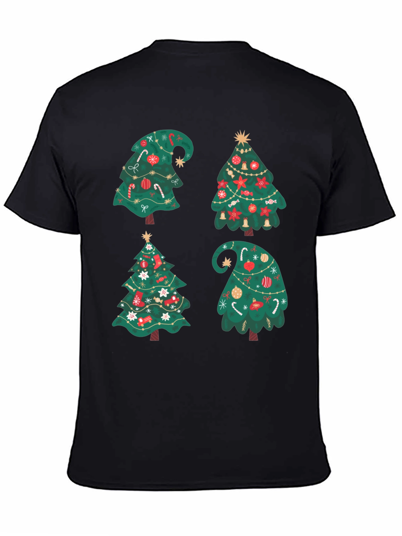 Festive Christmas Tree Graphic Tee - Holiday Cheer!