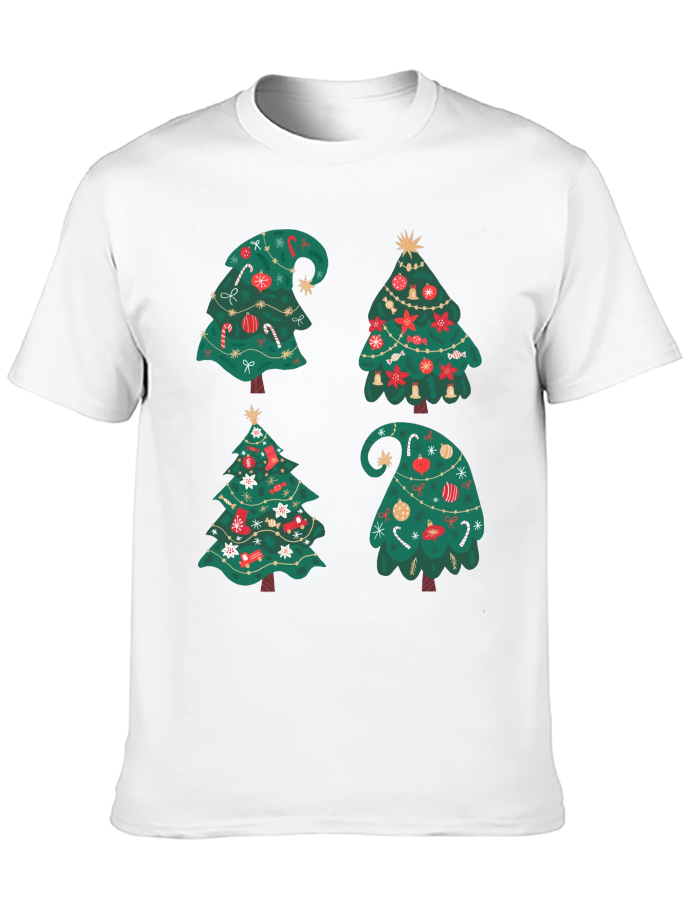 Festive Christmas Tree Graphic Tee - Holiday Cheer!