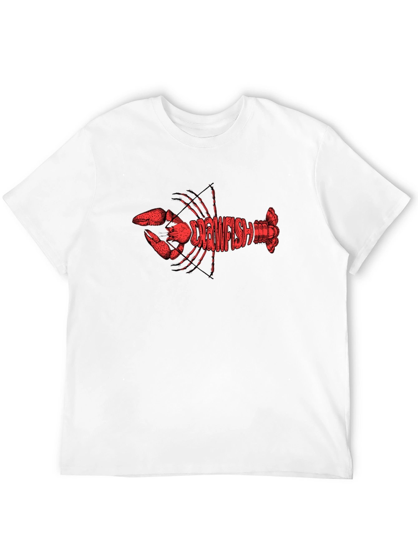 Crawfish Graphic Tee - Black Cotton T-Shirt