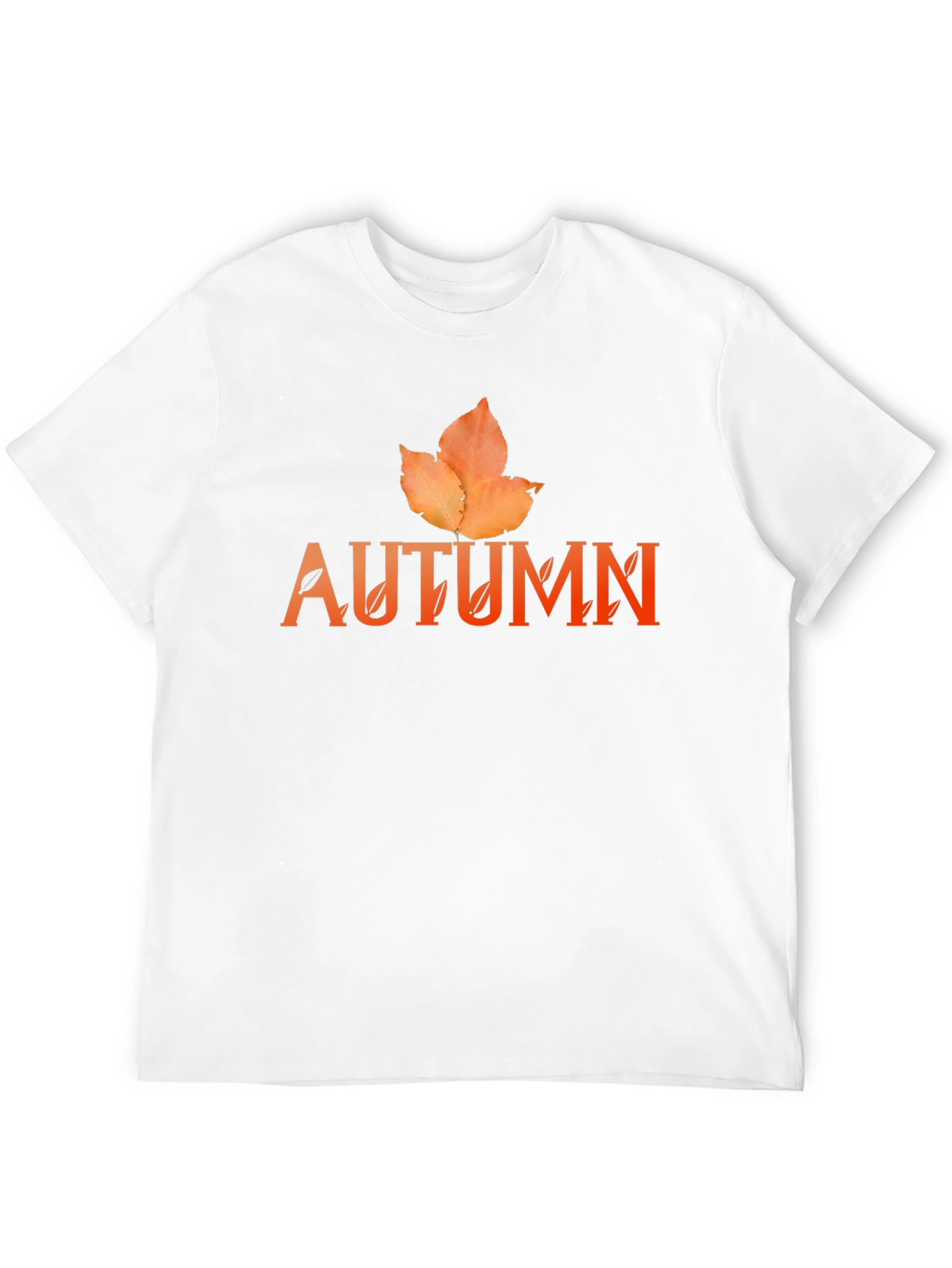 Autumn Leaf Graphic Black T-Shirt