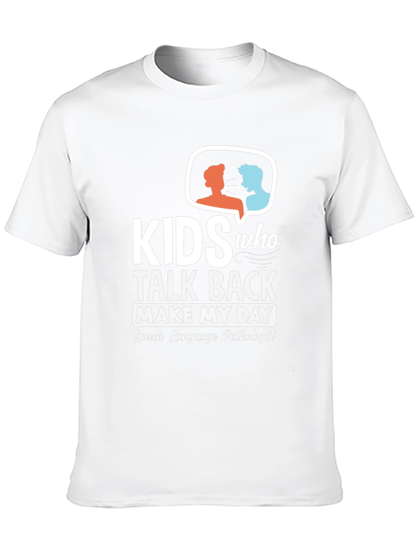 Kids Talk Back Speech Pathologist Black T-Shirt