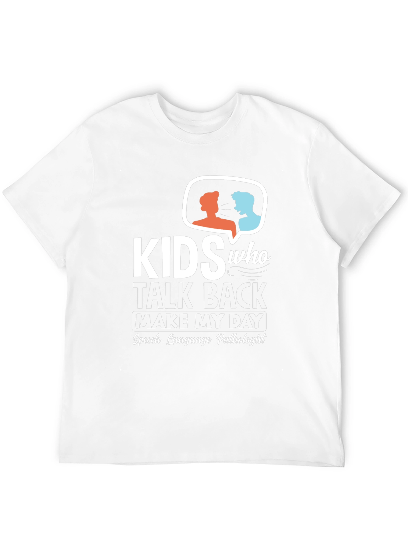 Kids Talk Back Speech Pathologist Black T-Shirt