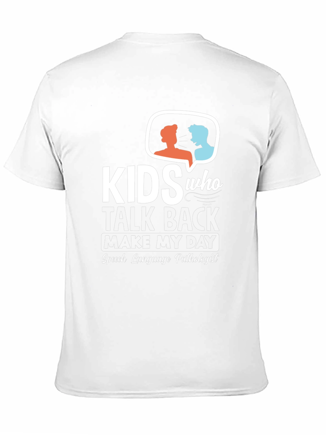 Kids Talk Back Speech Pathologist Black T-Shirt
