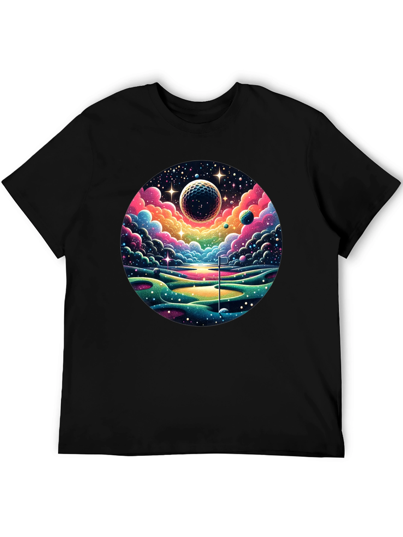Cosmic Golf T-Shirt - Unique Space Design