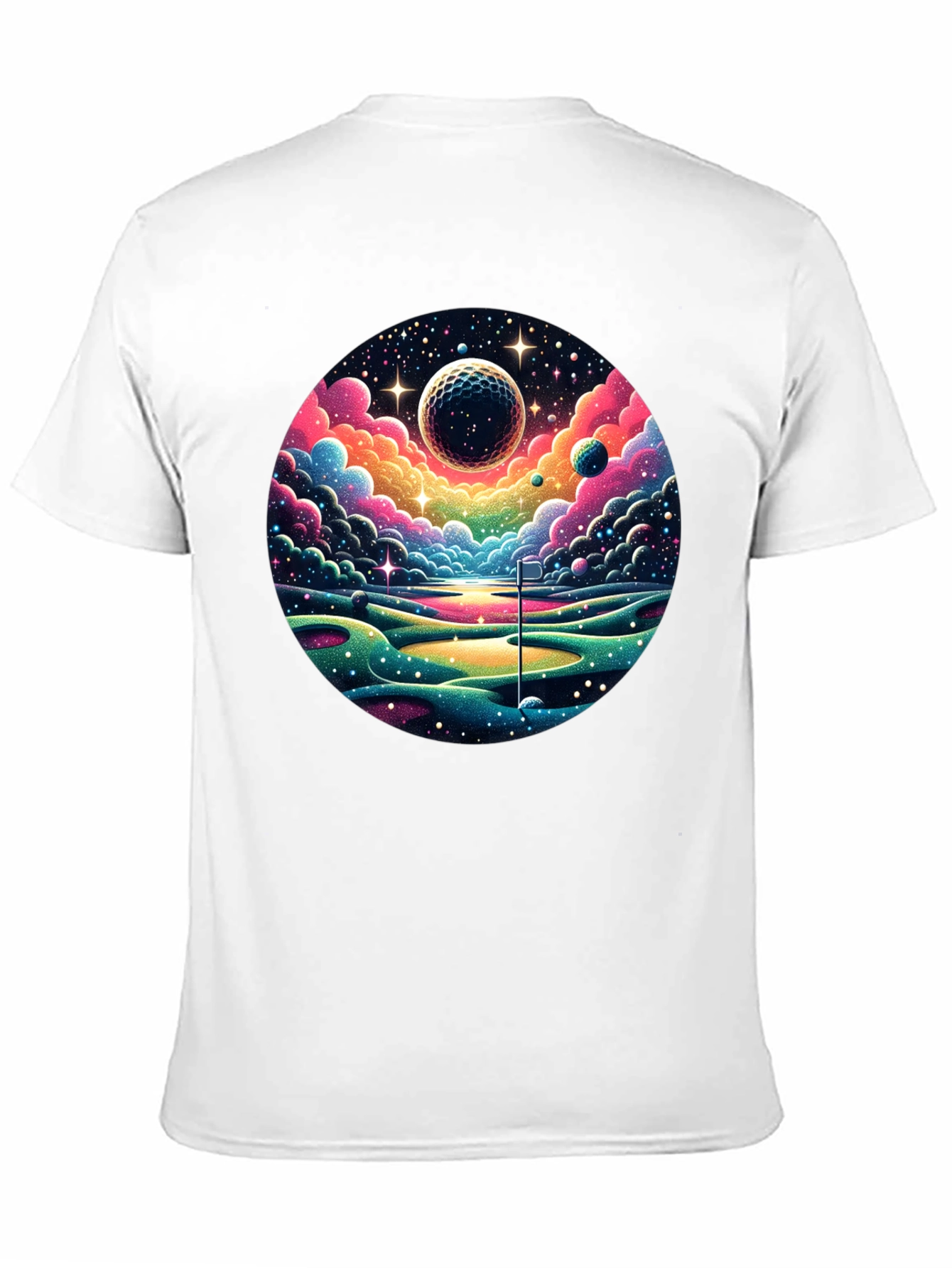 Cosmic Golf T-Shirt - Unique Space Design