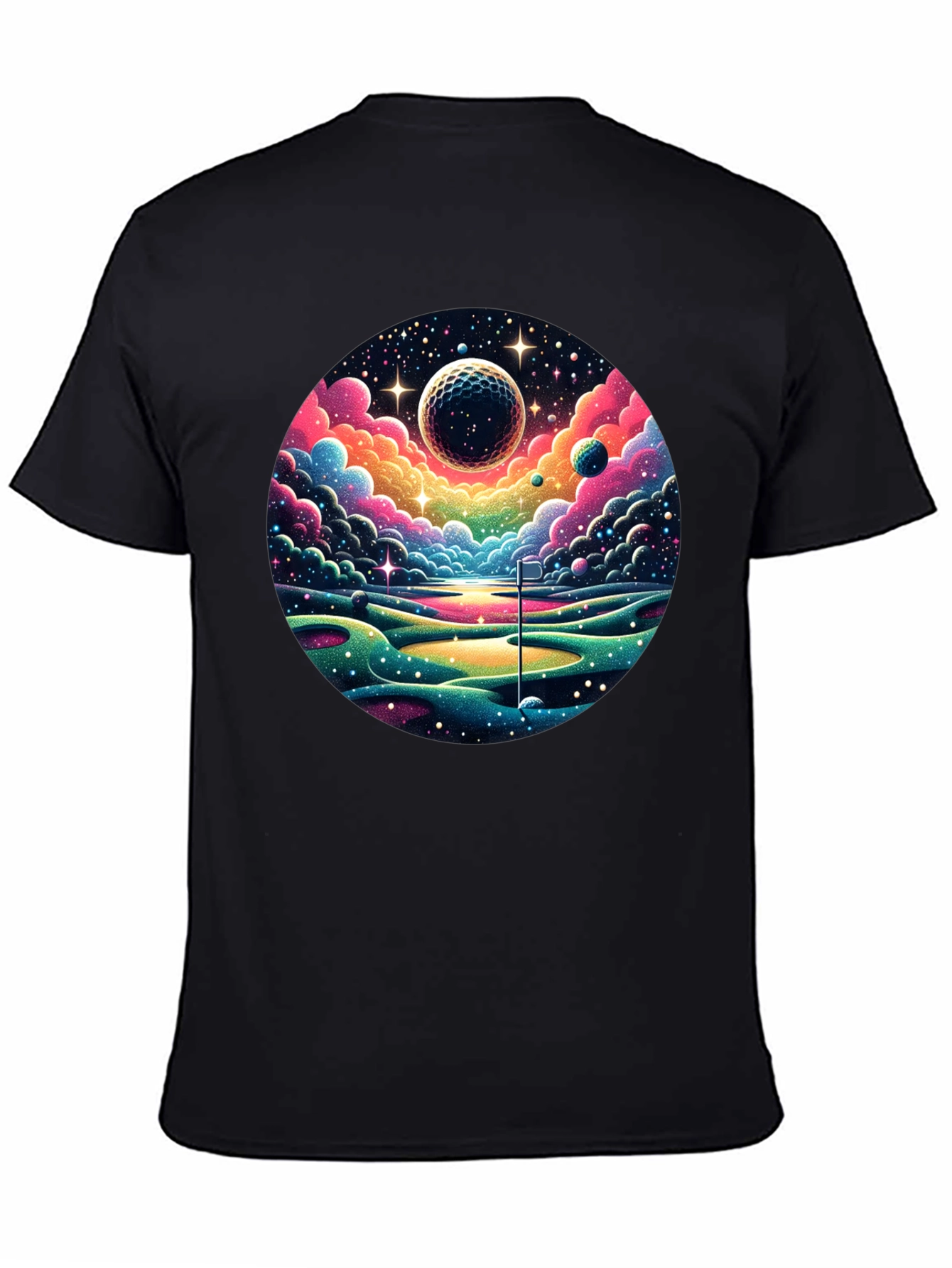 Cosmic Golf T-Shirt - Unique Space Design