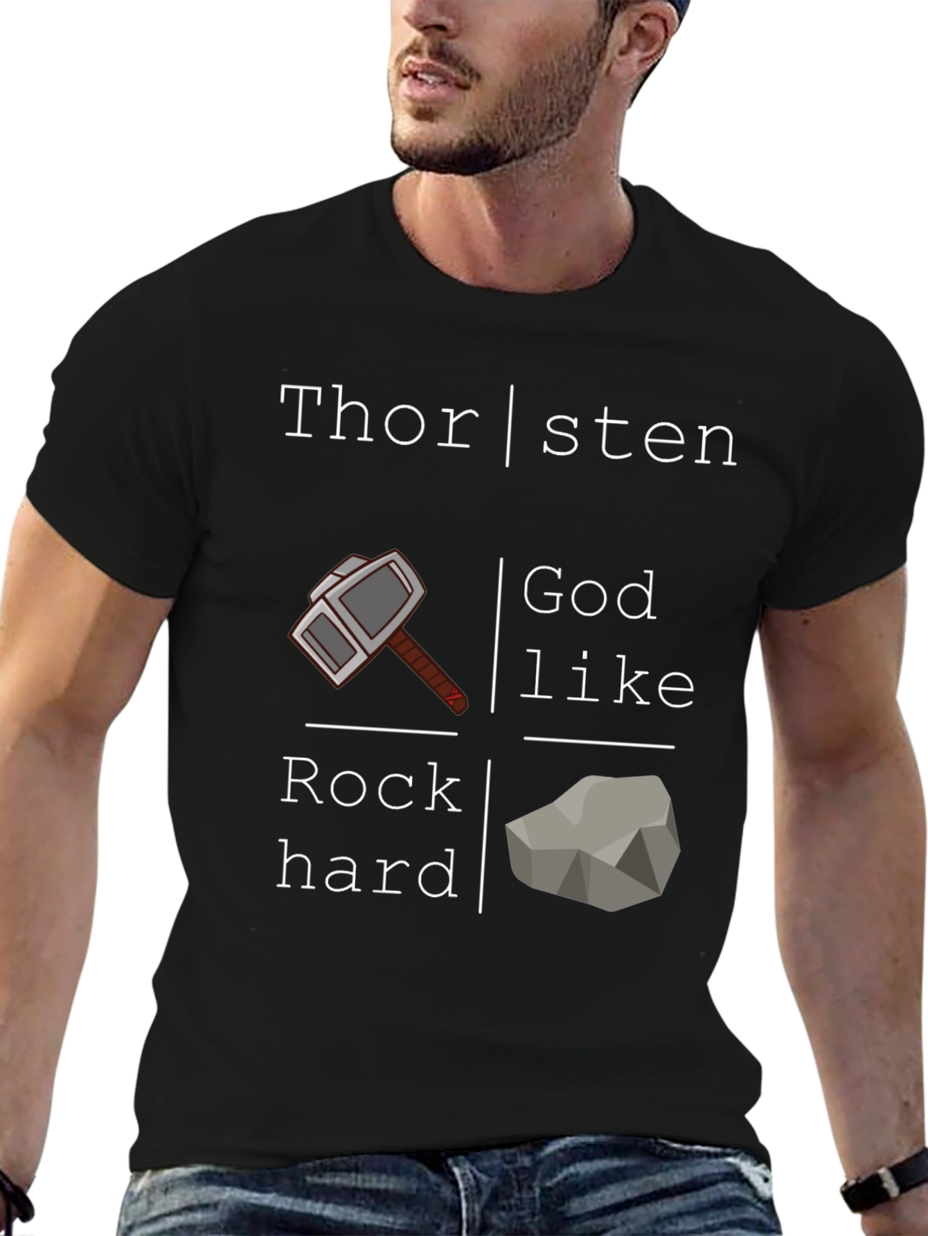 Thorsten Godlike Rock Hard Graphic T-Shirt