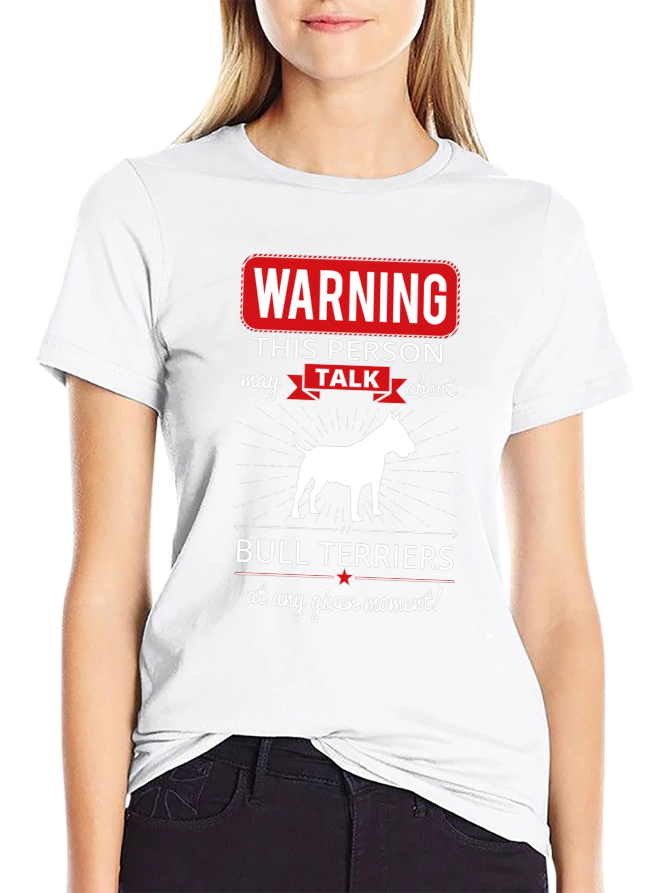 Bull Terrier Fan T-Shirt - Warning Graphic Tee