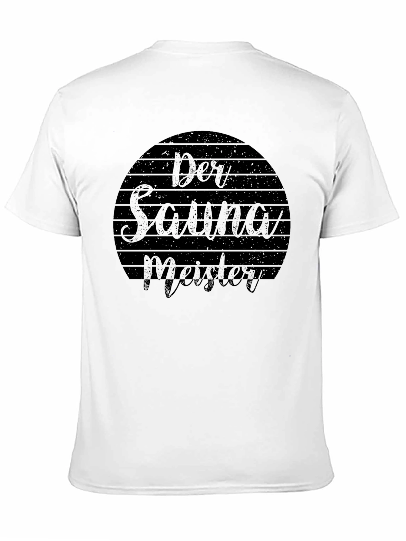 Der Sauna Meister Tee - Black Cotton T-Shirt