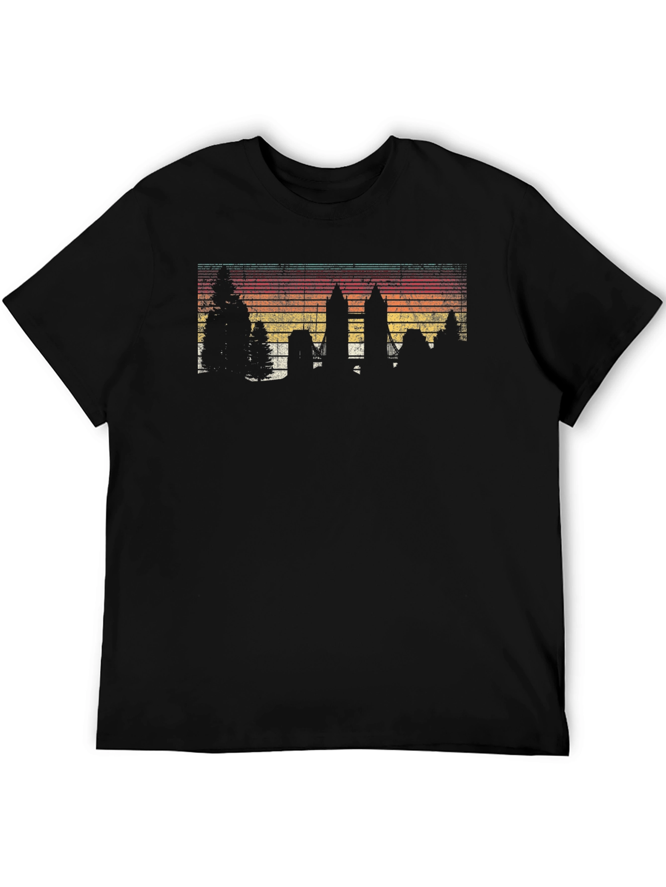 Retro Cityscape Graphic Tee