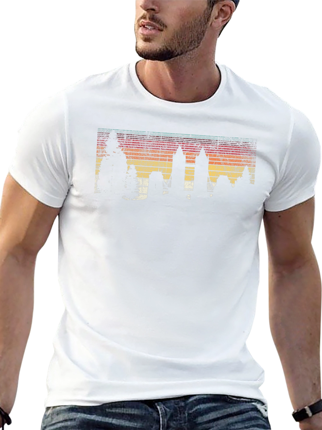Retro Cityscape Graphic Tee