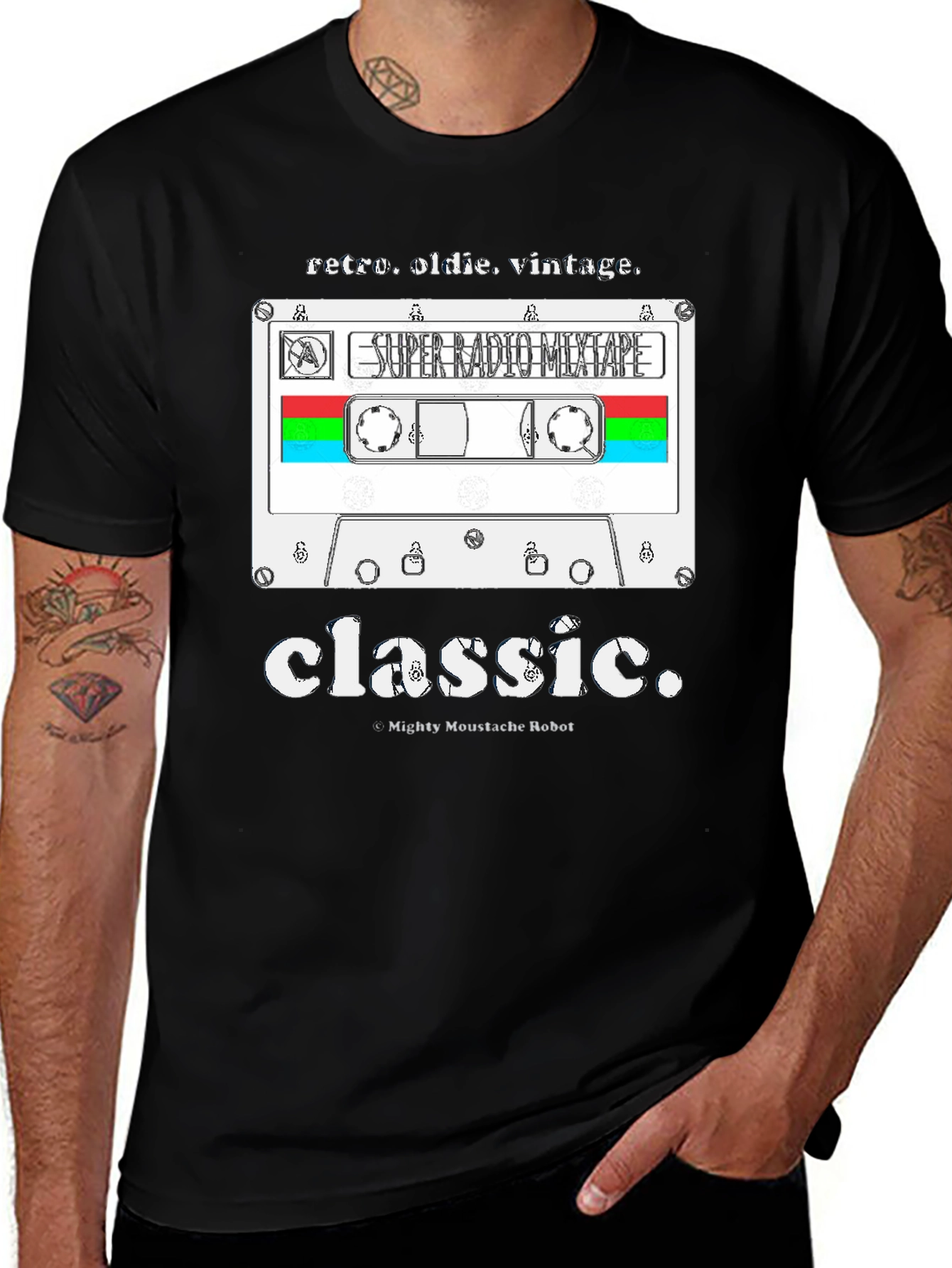 Retro Radio Mixtape T-Shirt - Classic Design