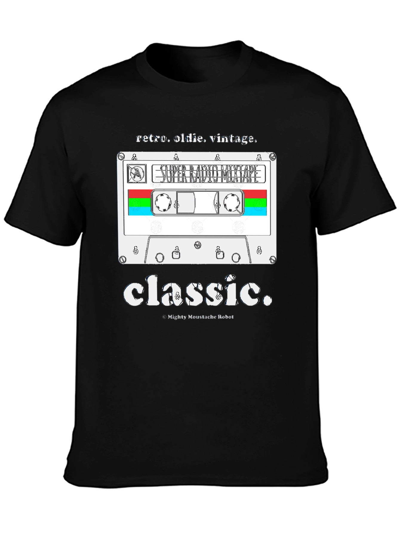 Retro Radio Mixtape T-Shirt - Classic Design