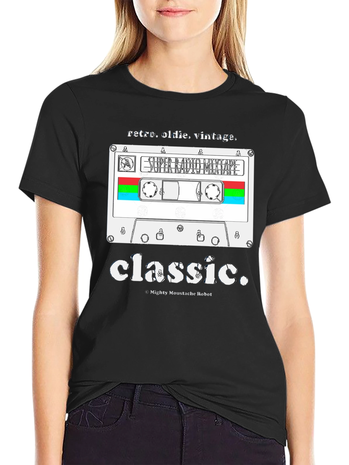 Retro Radio Mixtape T-Shirt - Classic Design