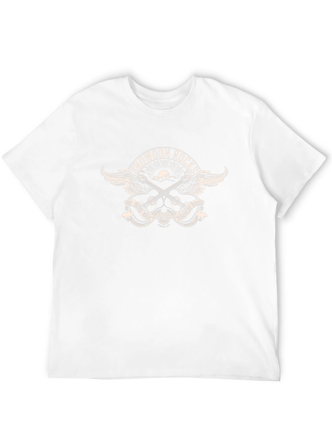Snowdon Rocks Graphic Print Black T-Shirt