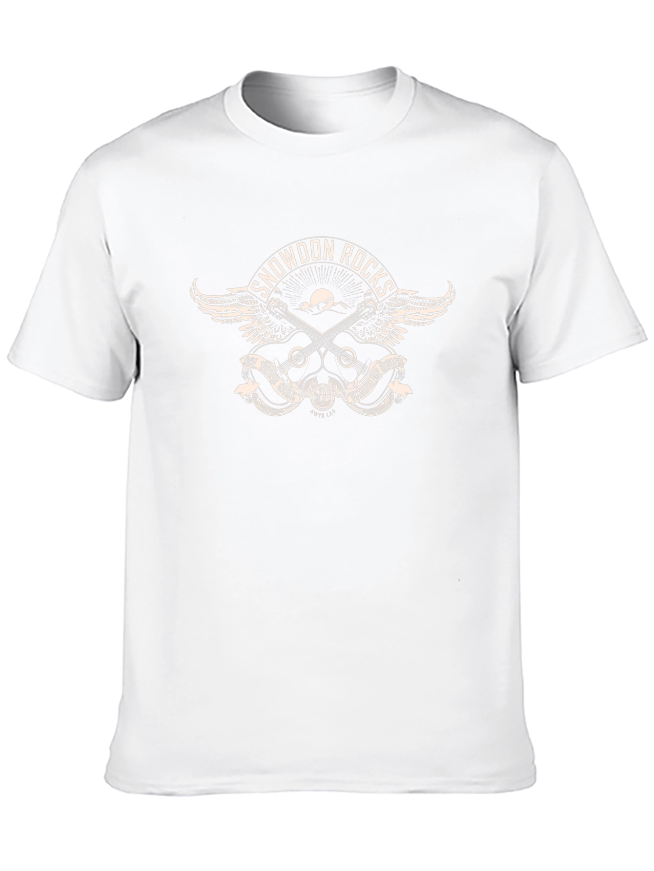 Snowdon Rocks Graphic Print Black T-Shirt