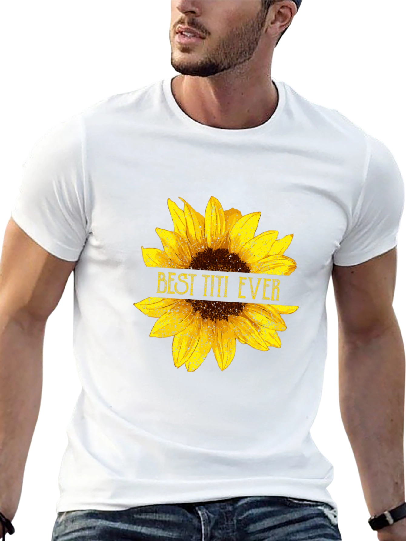 Best Titi Ever Sunflower Graphic Tee