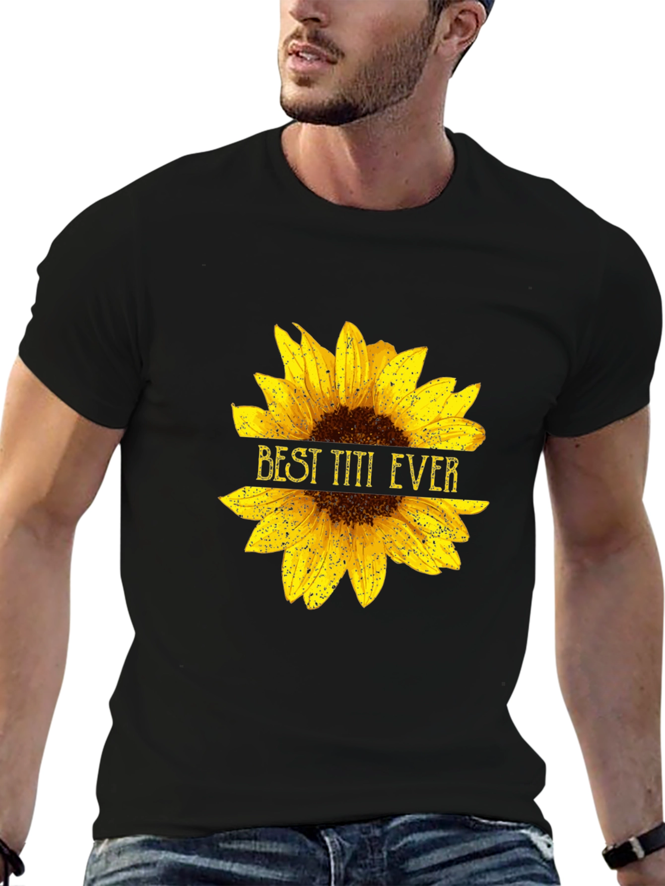 Best Titi Ever Sunflower Graphic Tee