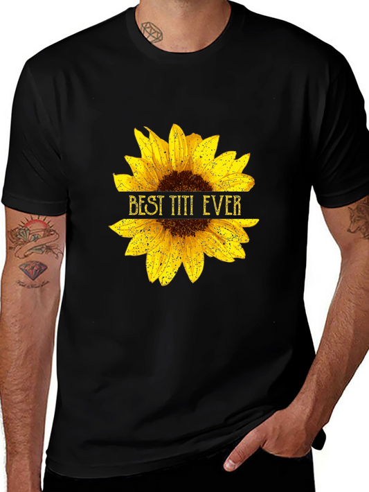 Best Titi Ever Sunflower Graphic Tee