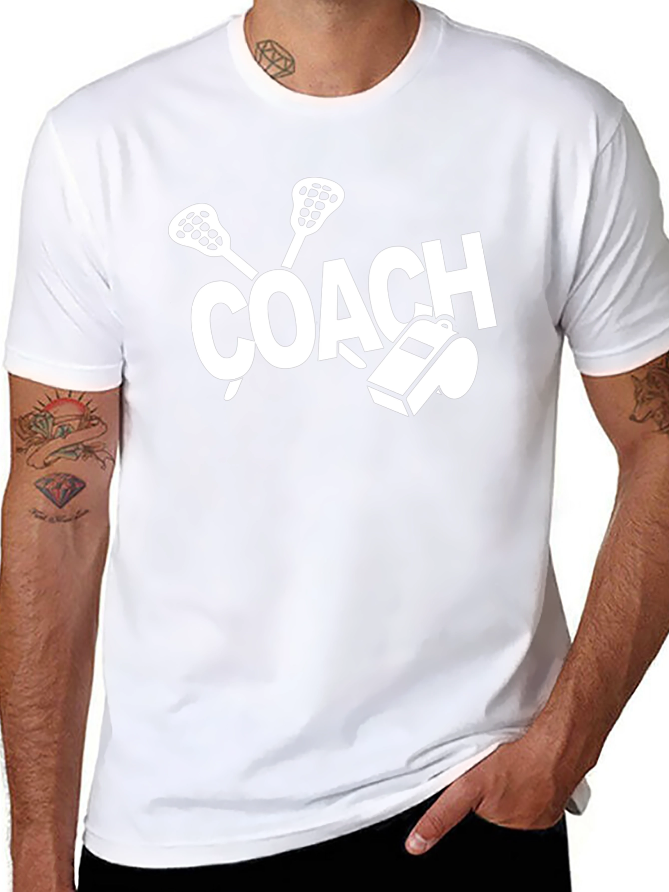 Lacrosse Coach Graphic T-Shirt