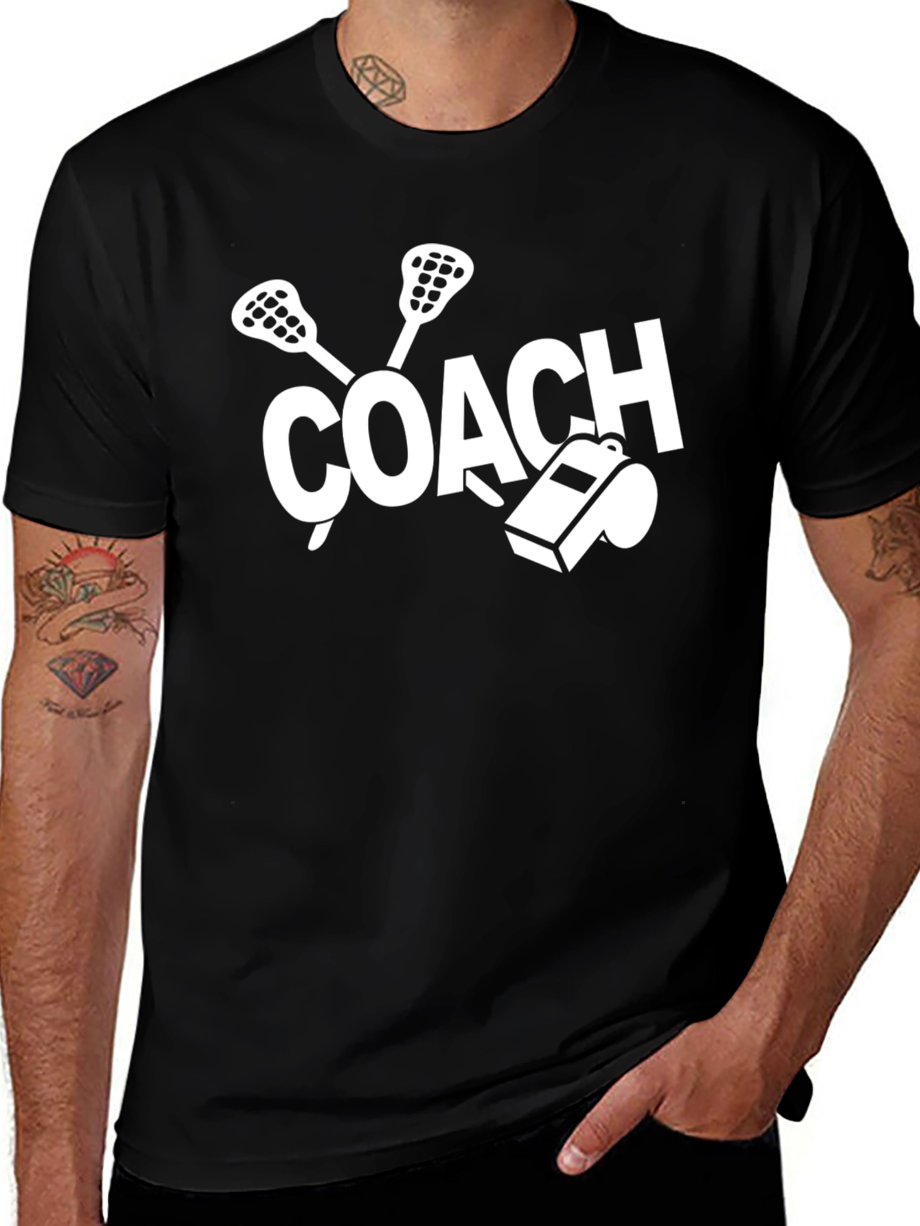 Lacrosse Coach Graphic T-Shirt