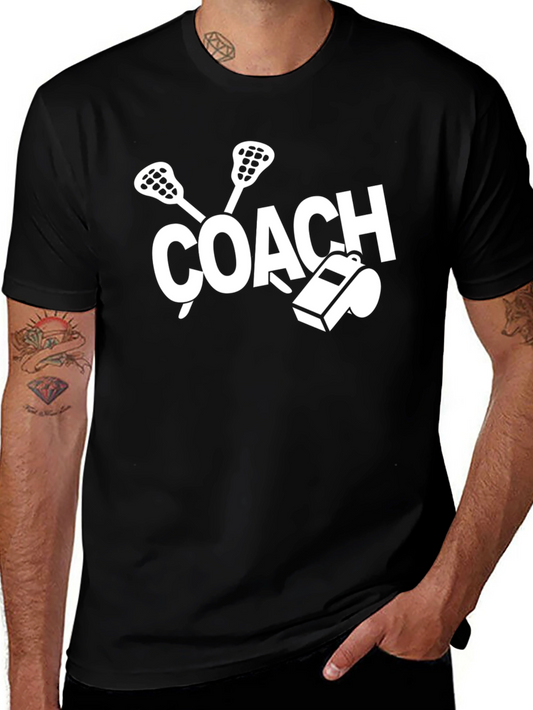 Lacrosse Coach Graphic T-Shirt