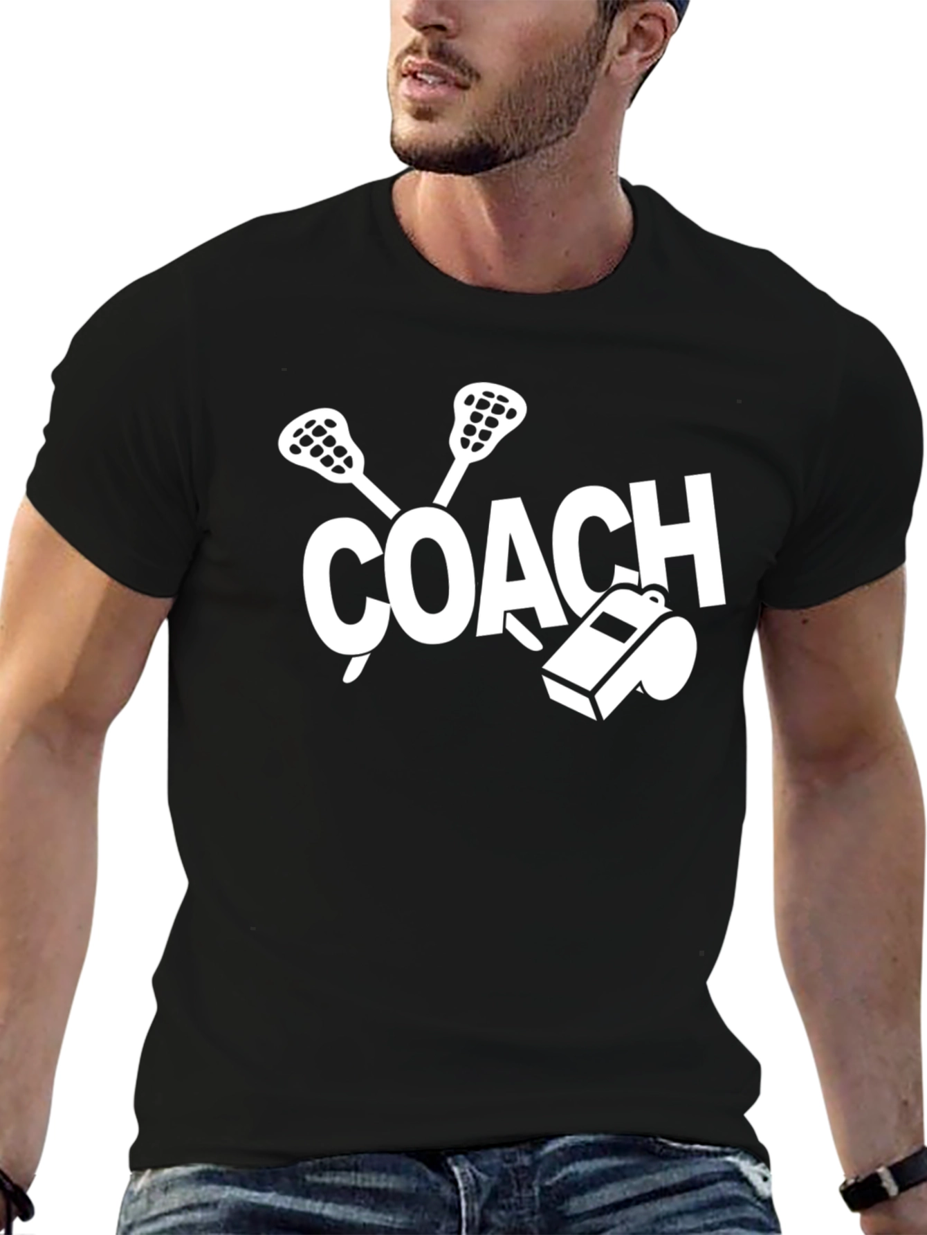 Lacrosse Coach Graphic T-Shirt