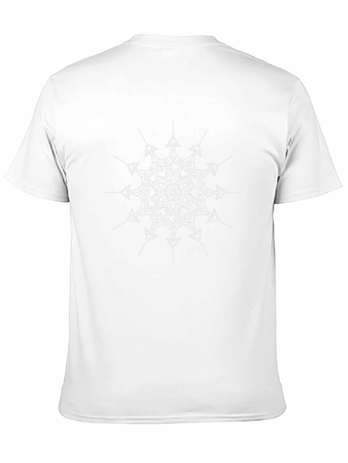 Geometric Mandala T-Shirt - Black Cotton Tee