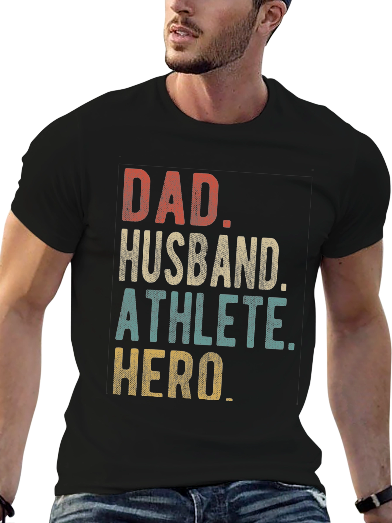 Dad Husband Athlete Hero Graphic T-Shirt