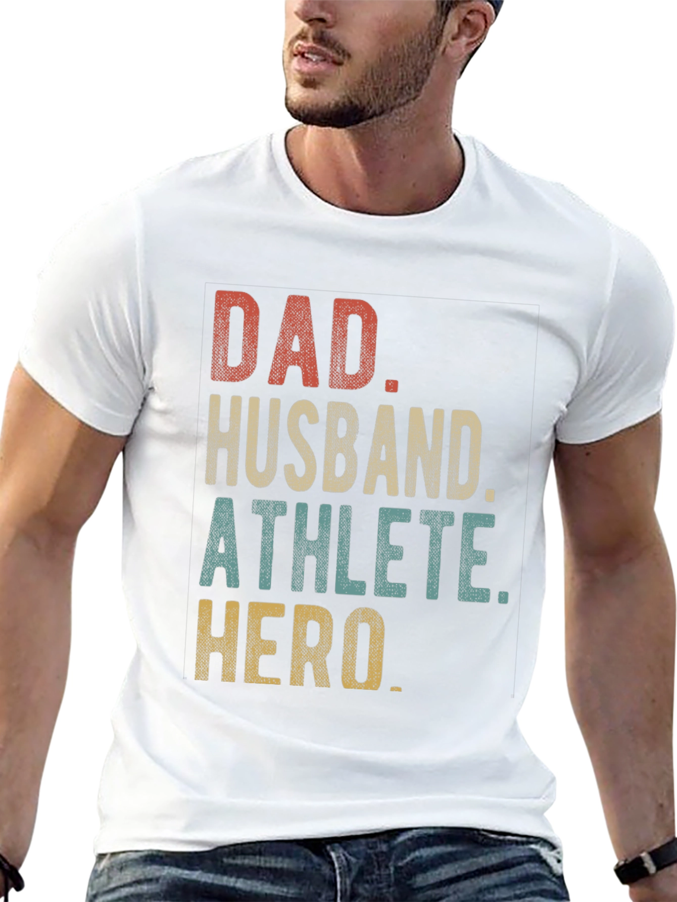 Dad Husband Athlete Hero Graphic T-Shirt