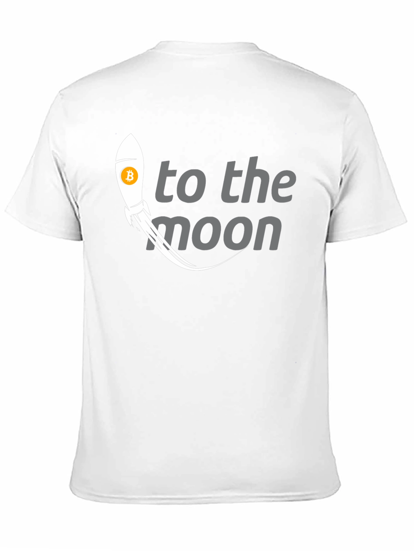Bitcoin Rocket to the Moon Graphic T-Shirt
