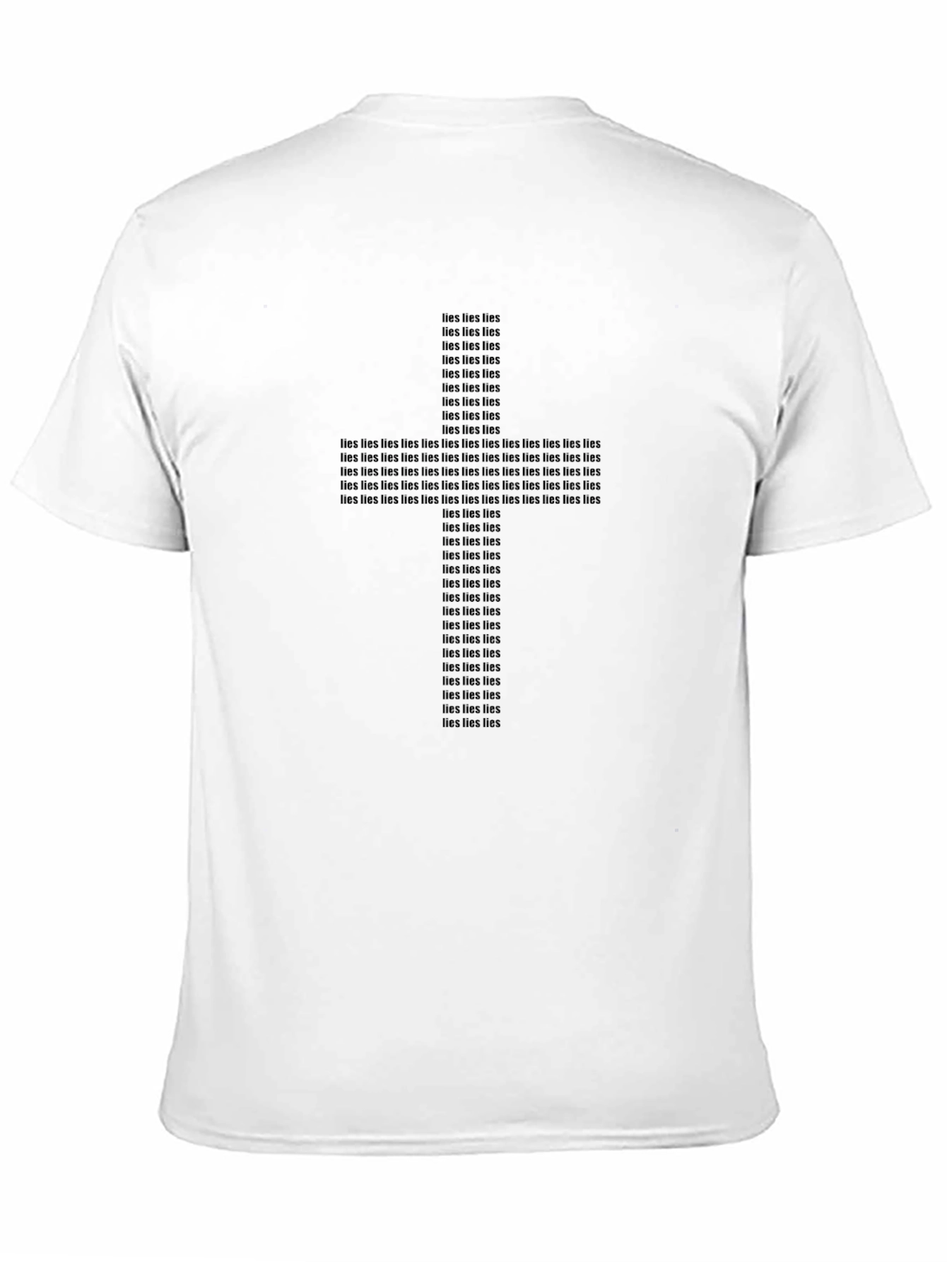 Lies Cross T-Shirt - Stylish Religious Graphic Tee