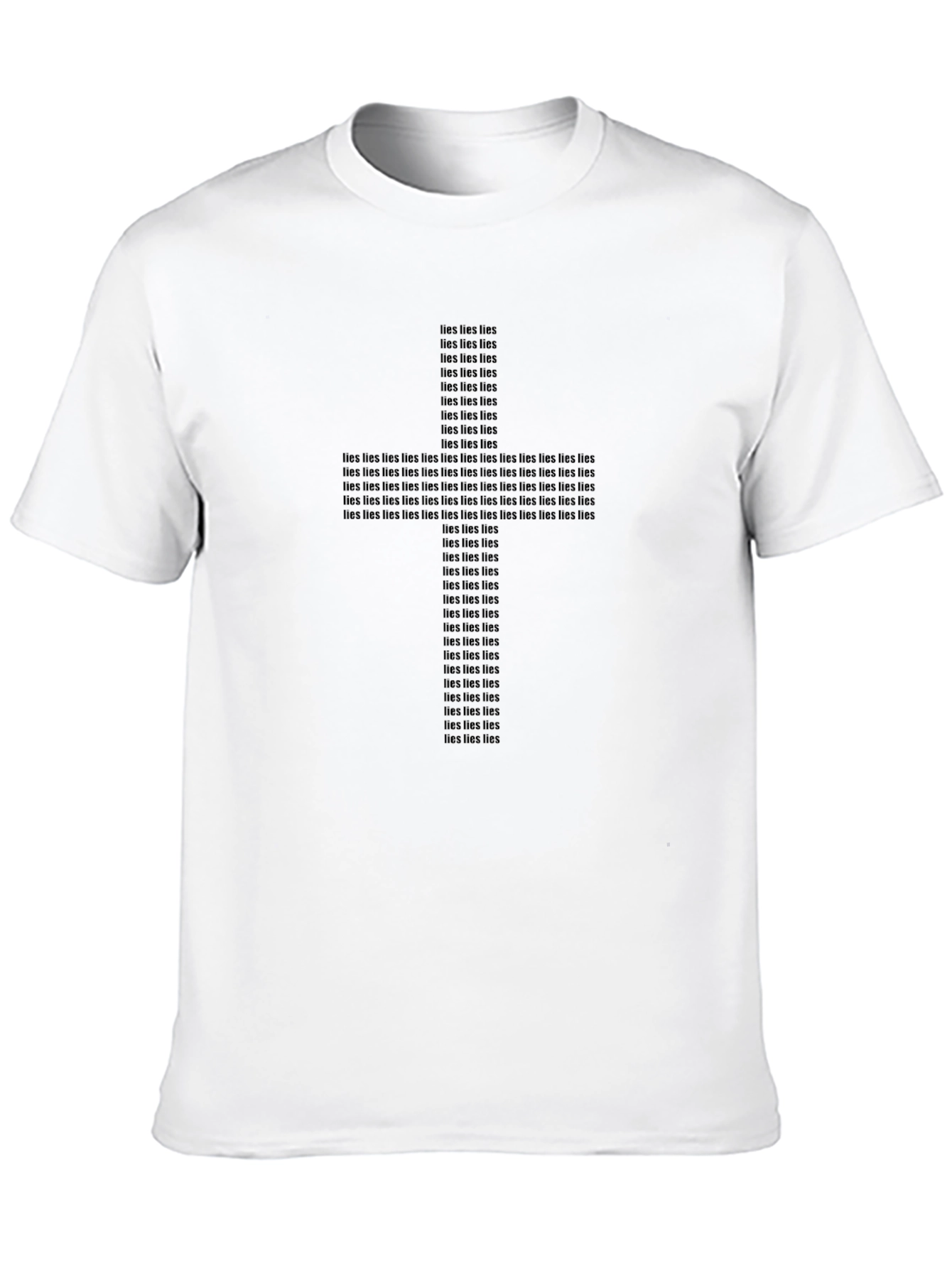 Lies Cross T-Shirt - Stylish Religious Graphic Tee