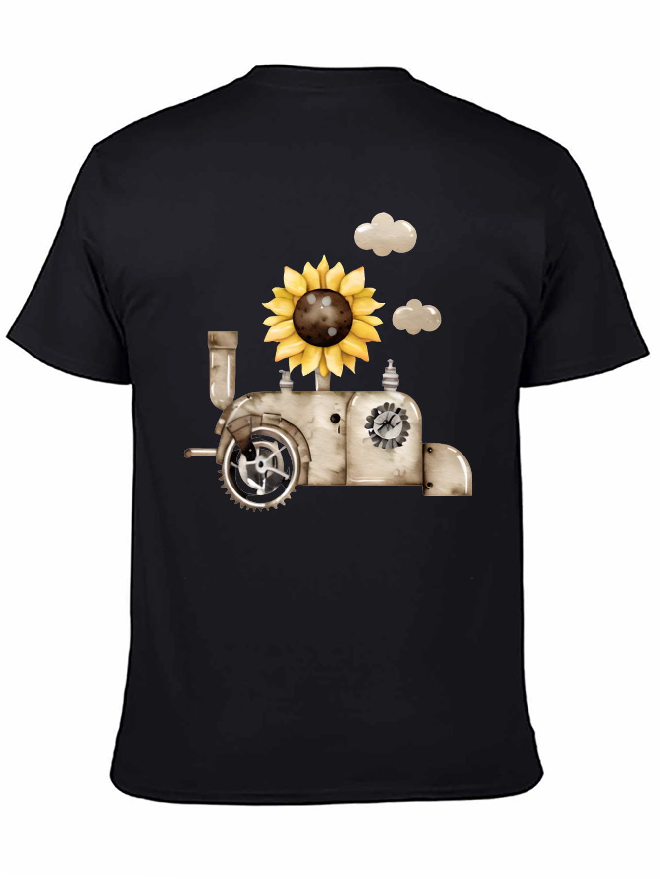 Steampunk Sunflower Train T-Shirt