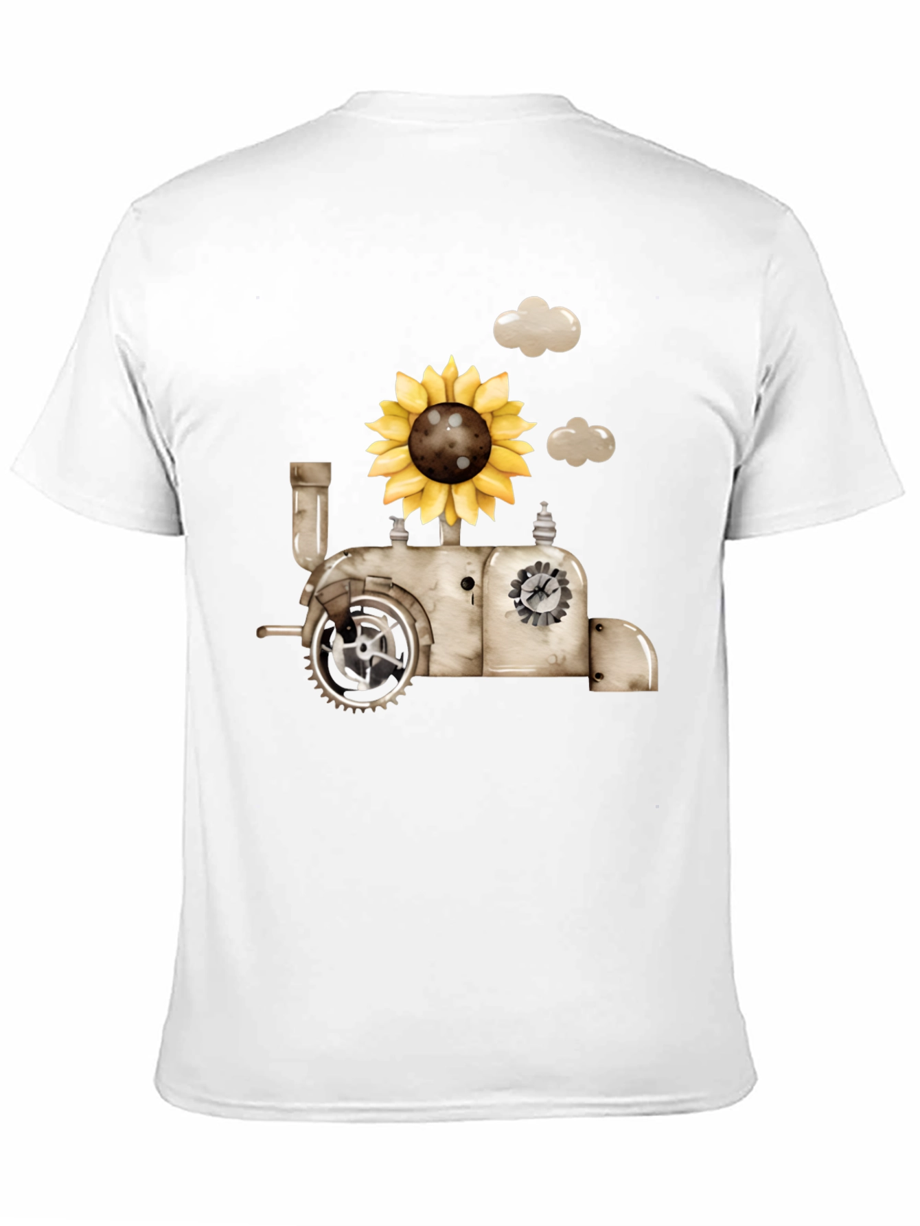 Steampunk Sunflower Train T-Shirt