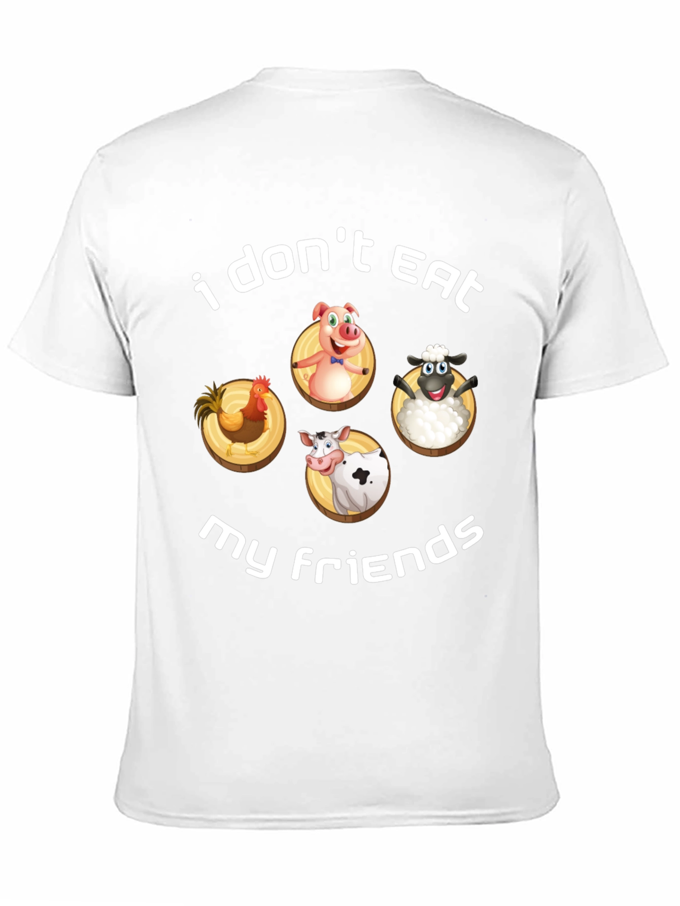 Vegan I Dont Eat My Friends Graphic Tee