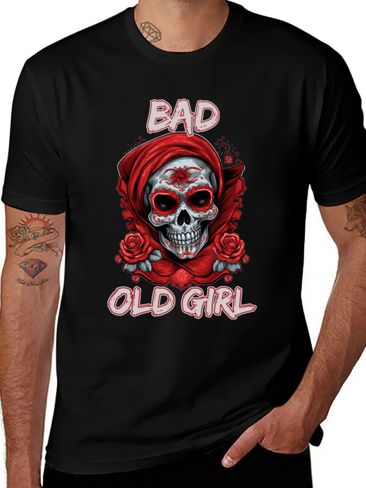 Bad Old Girl Sugar Skull Graphic Tee