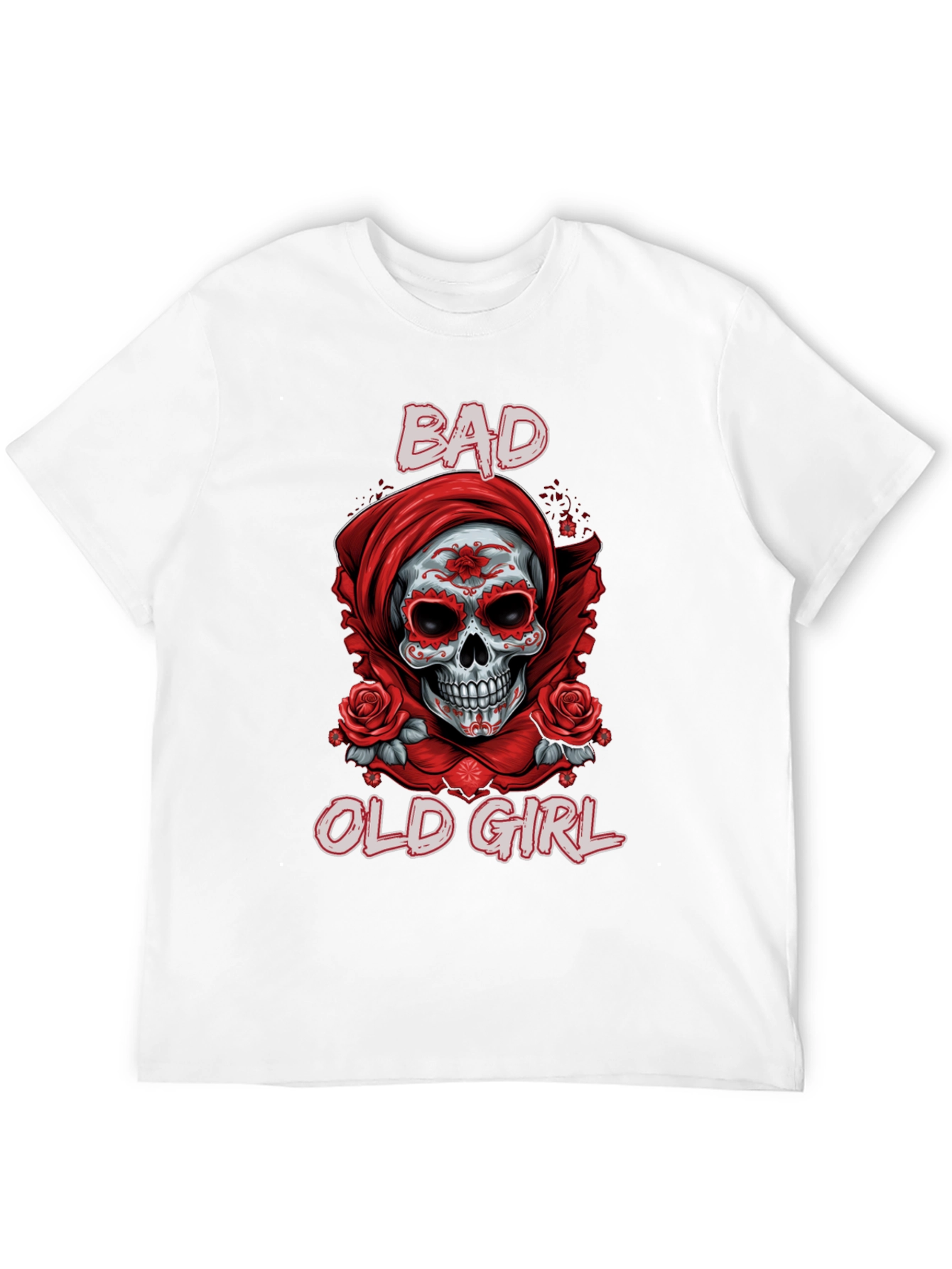 Bad Old Girl Sugar Skull Graphic Tee