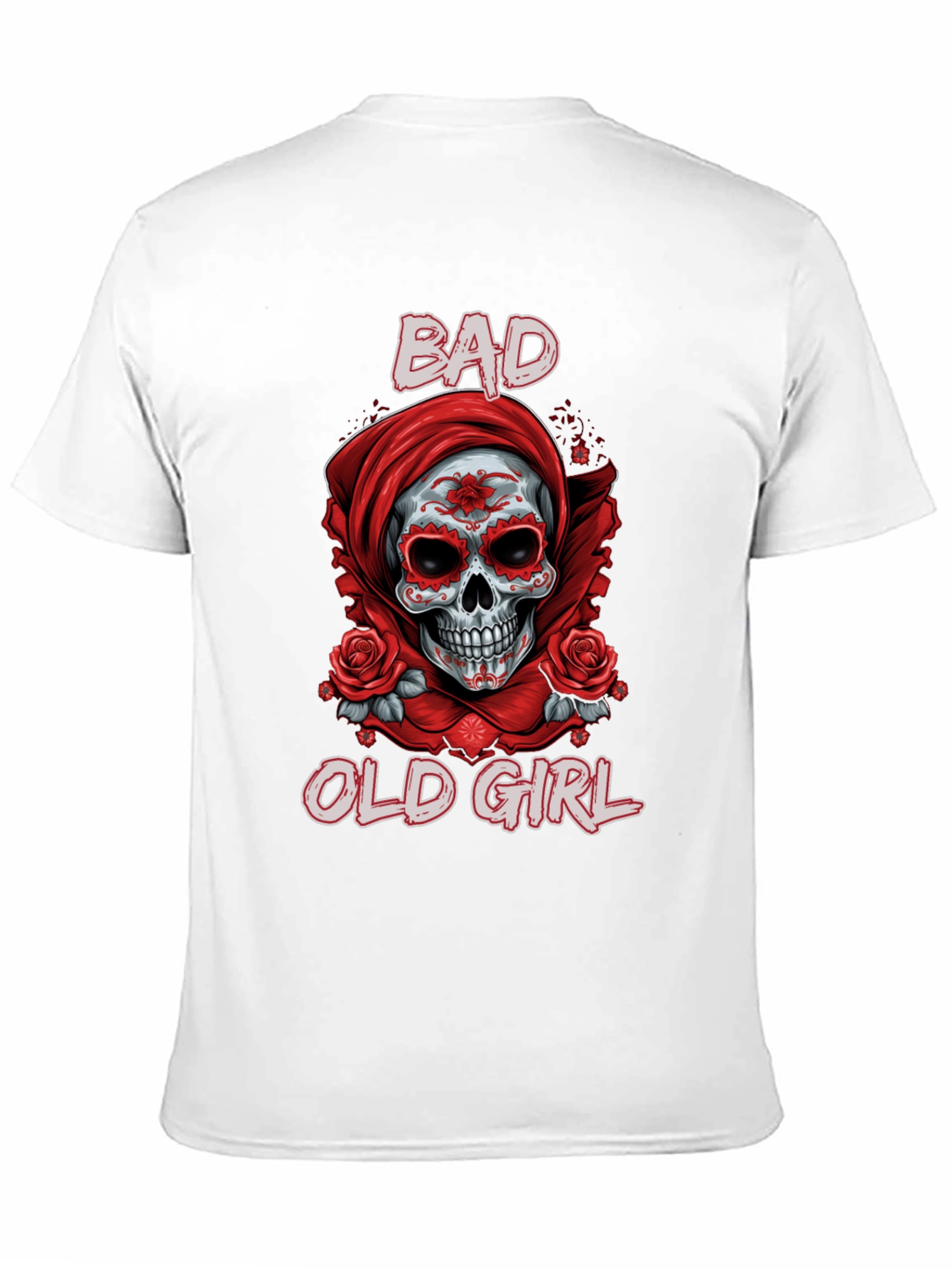 Bad Old Girl Sugar Skull Graphic Tee