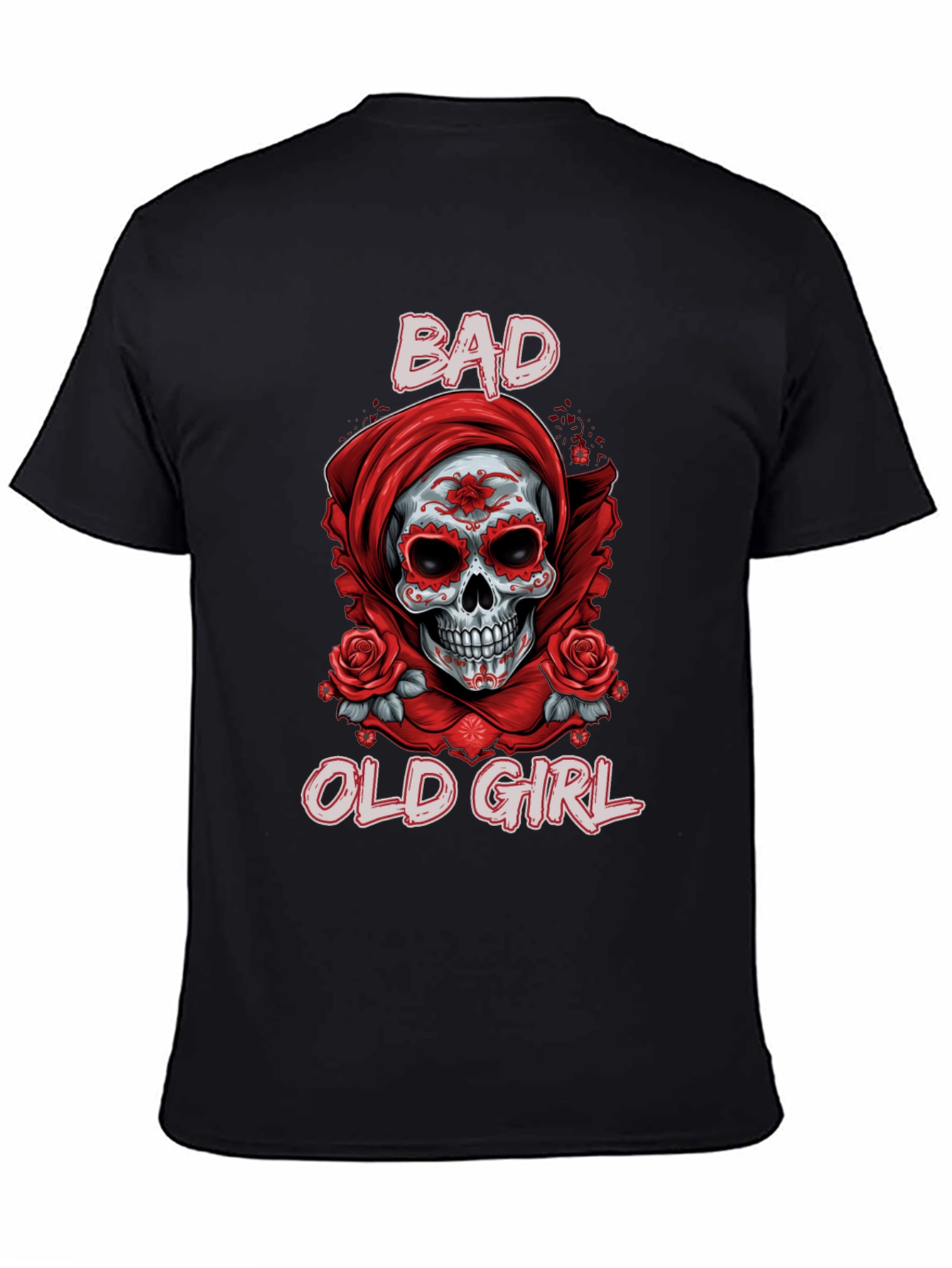 Bad Old Girl Sugar Skull Graphic Tee
