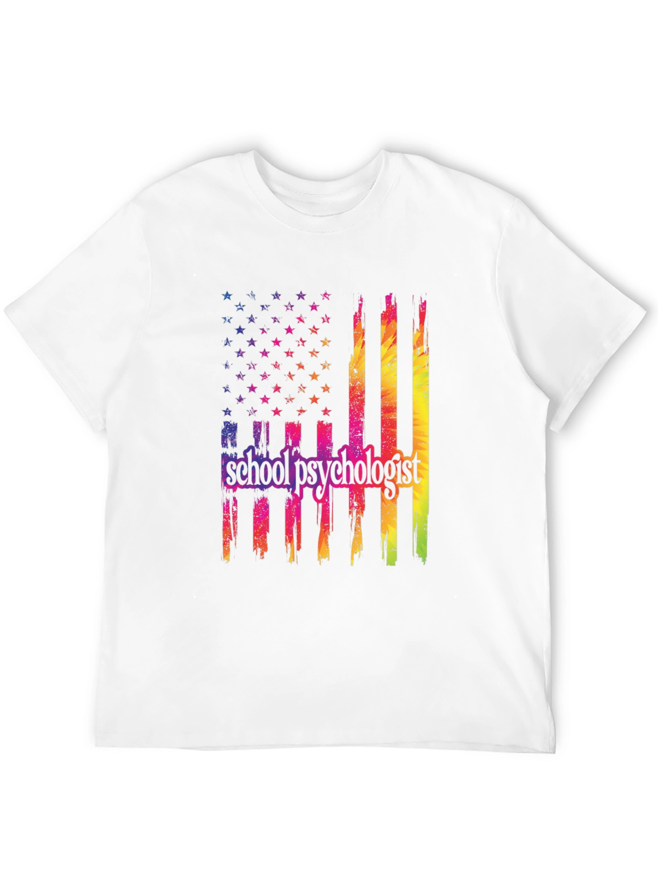 School Psychologist Flag Graphic T-Shirt