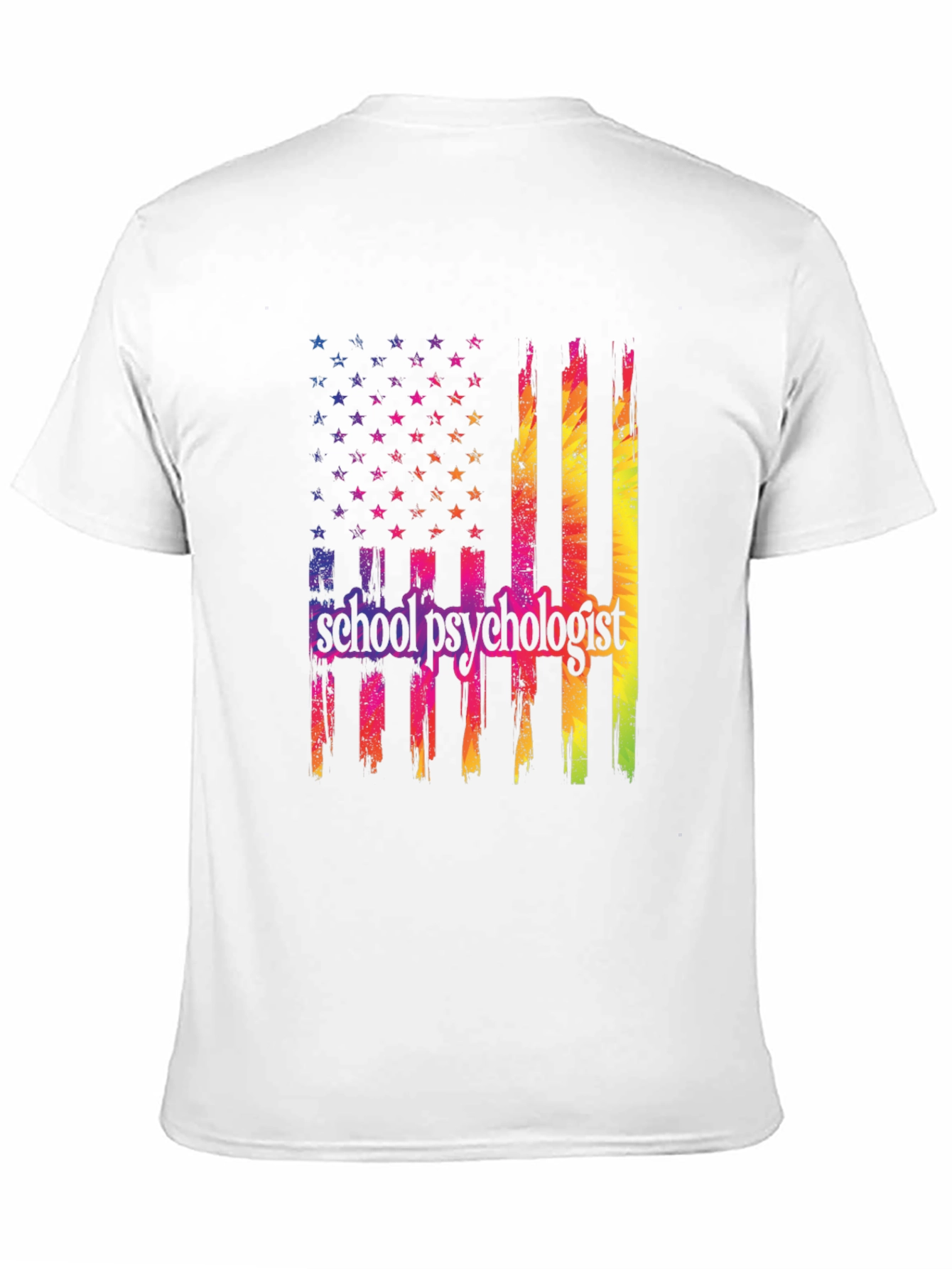 School Psychologist Flag Graphic T-Shirt