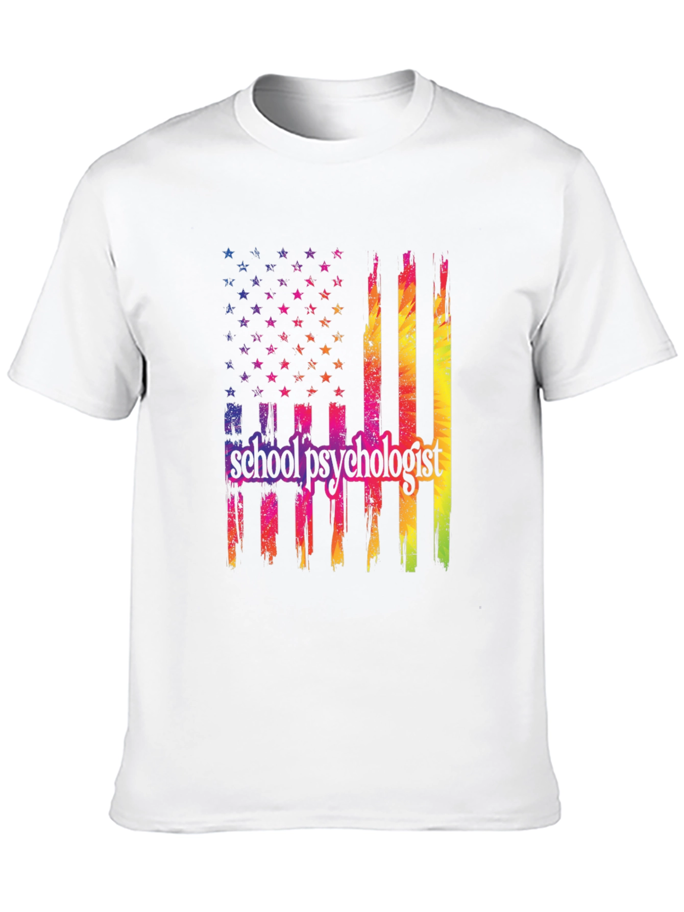 School Psychologist Flag Graphic T-Shirt