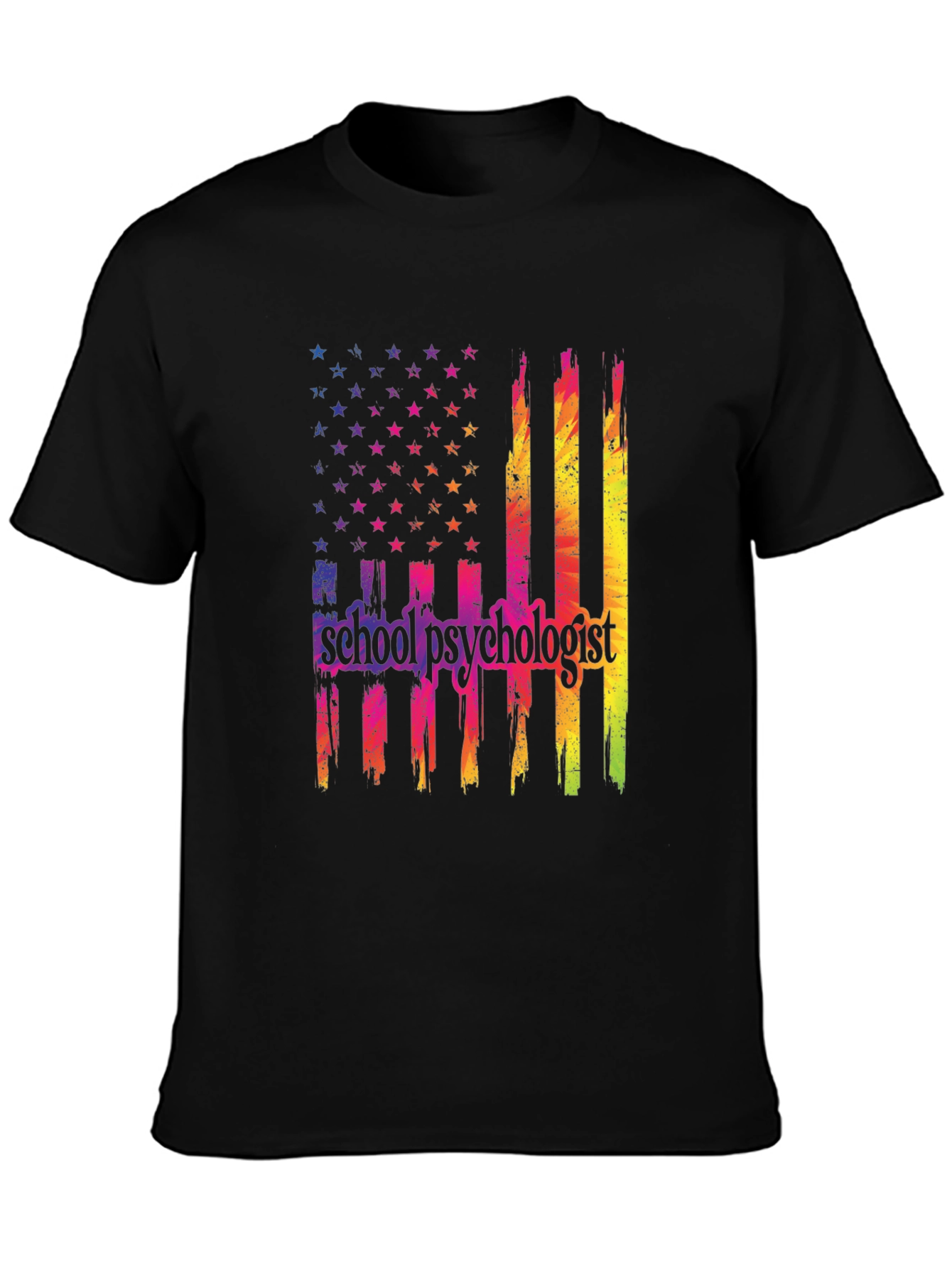 School Psychologist Flag Graphic T-Shirt