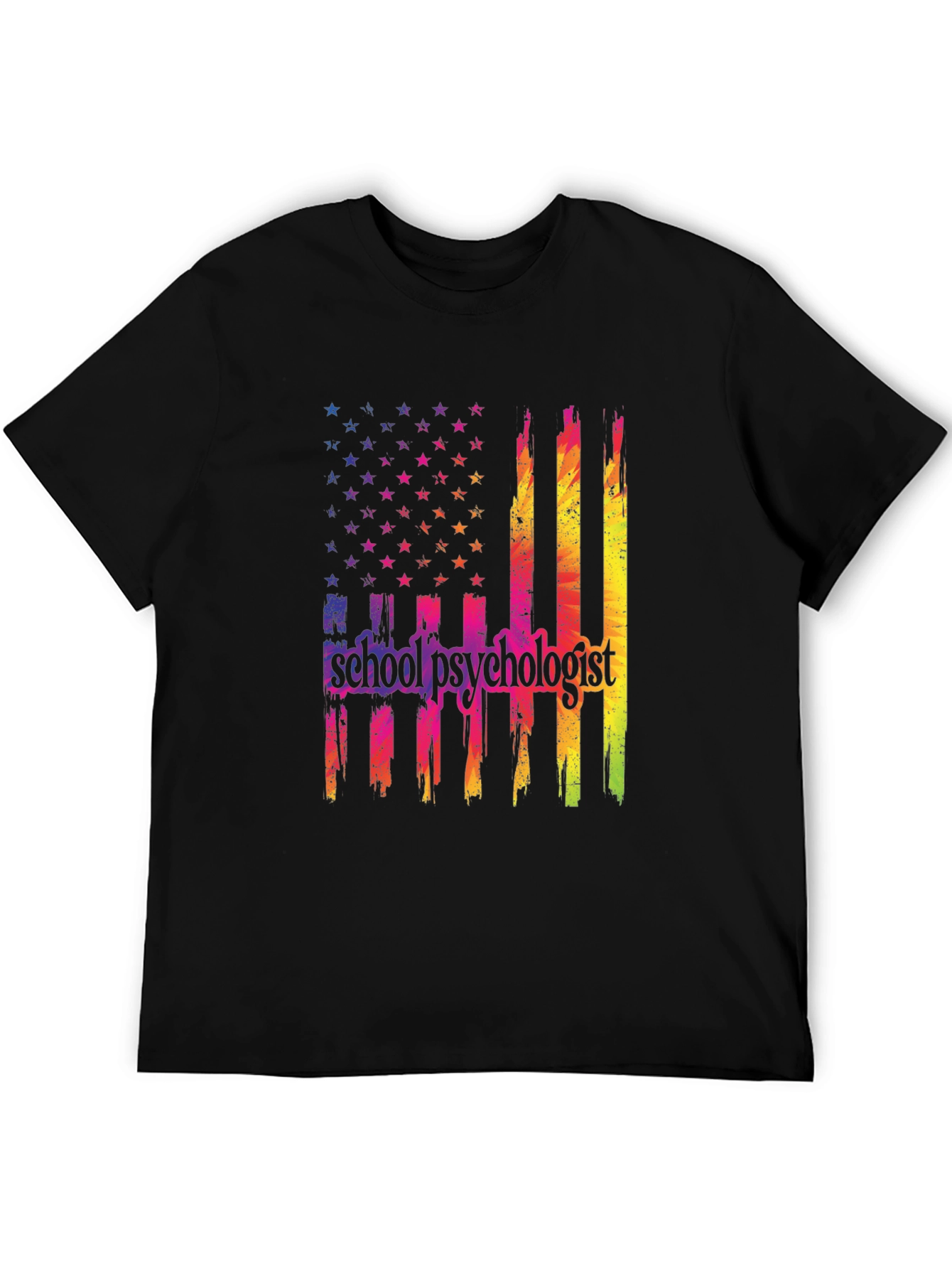 School Psychologist Flag Graphic T-Shirt