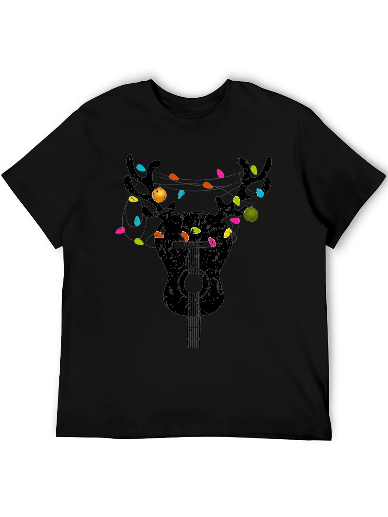 Guitar Reindeer Christmas T-Shirt