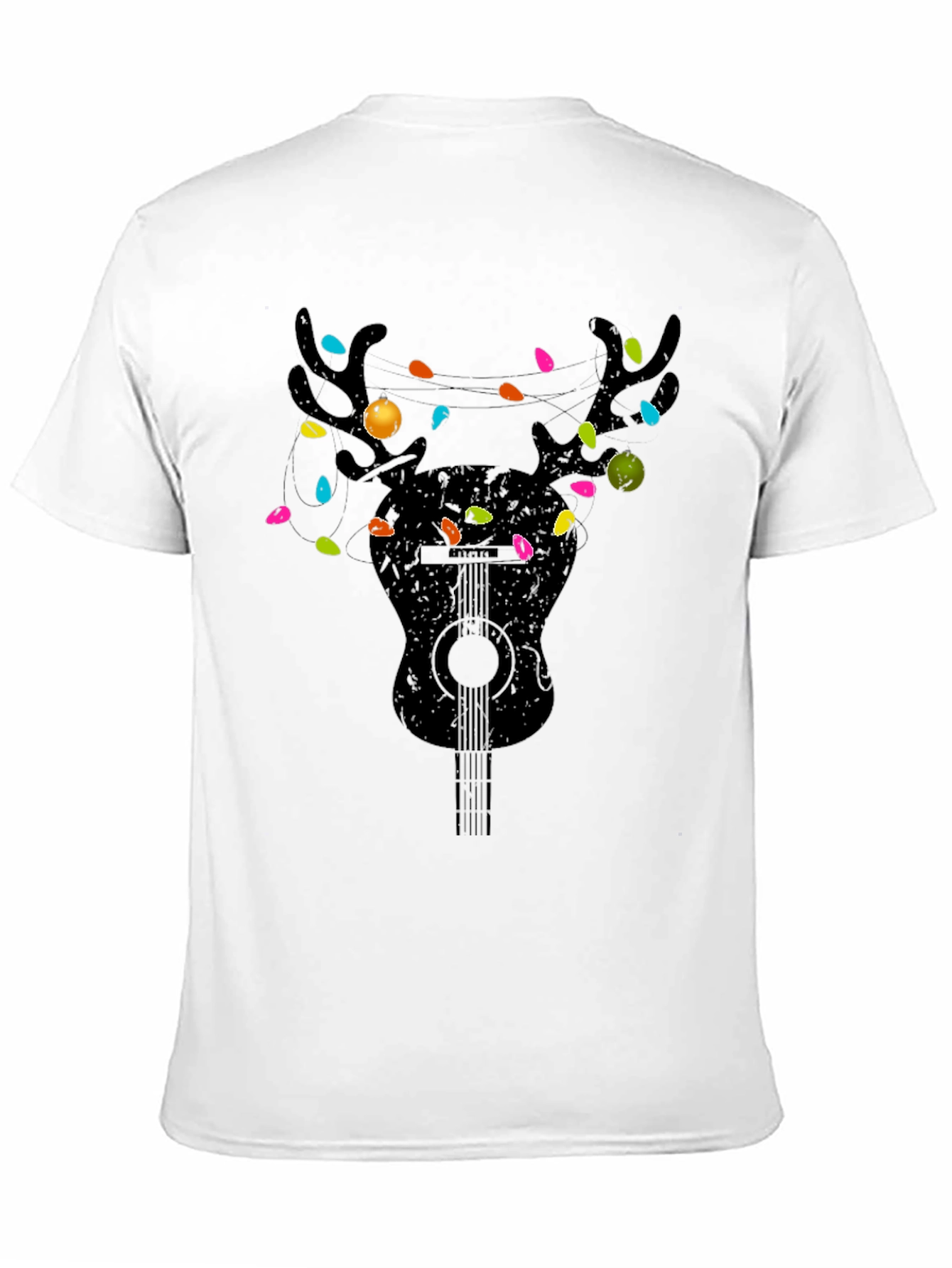 Guitar Reindeer Christmas T-Shirt