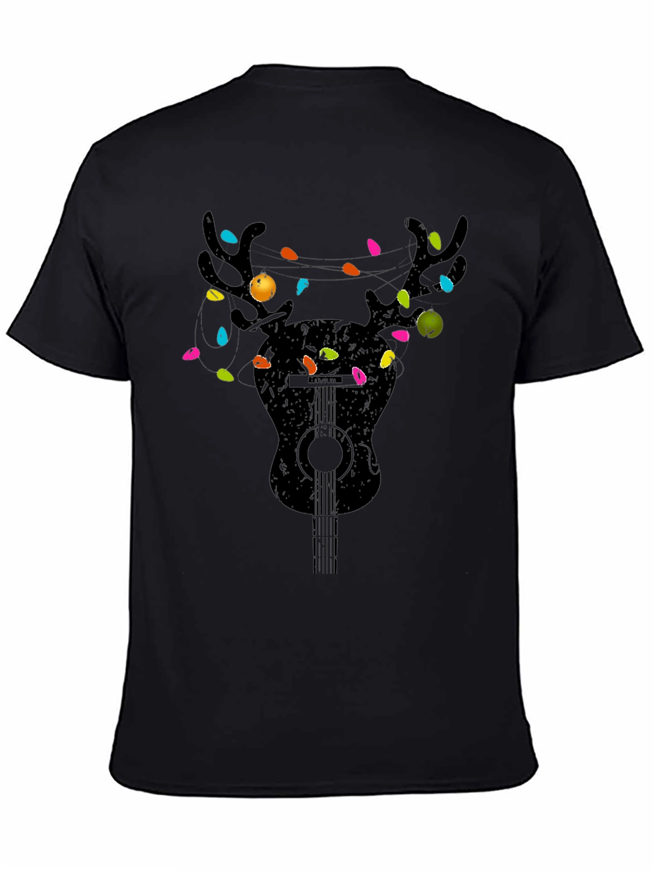 Guitar Reindeer Christmas T-Shirt