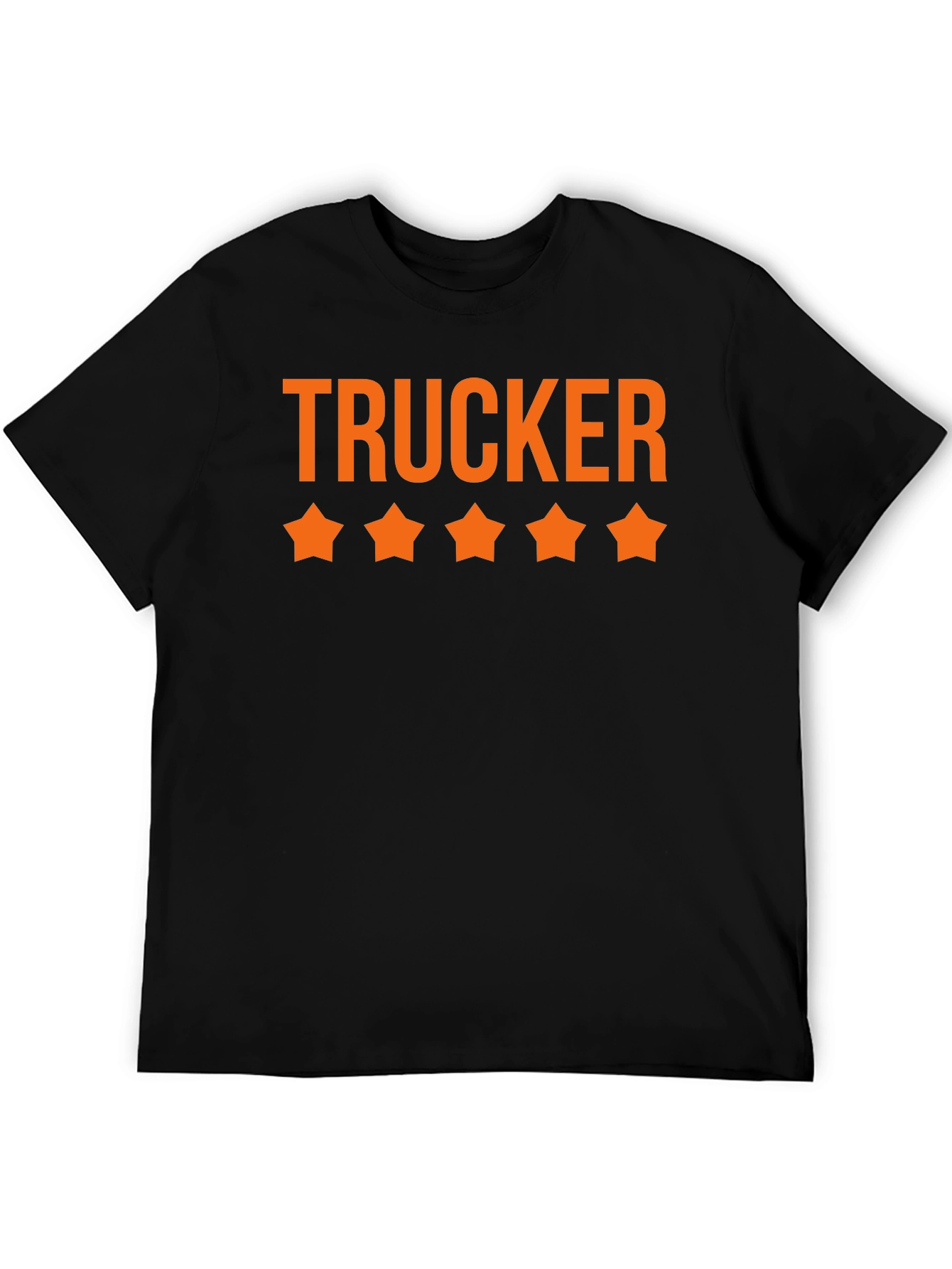 Trucker Five Star T-Shirt - Black